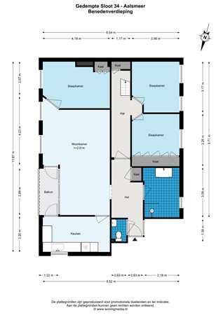 Floorplan - Gedempte Sloot 34, 1431 CR Aalsmeer